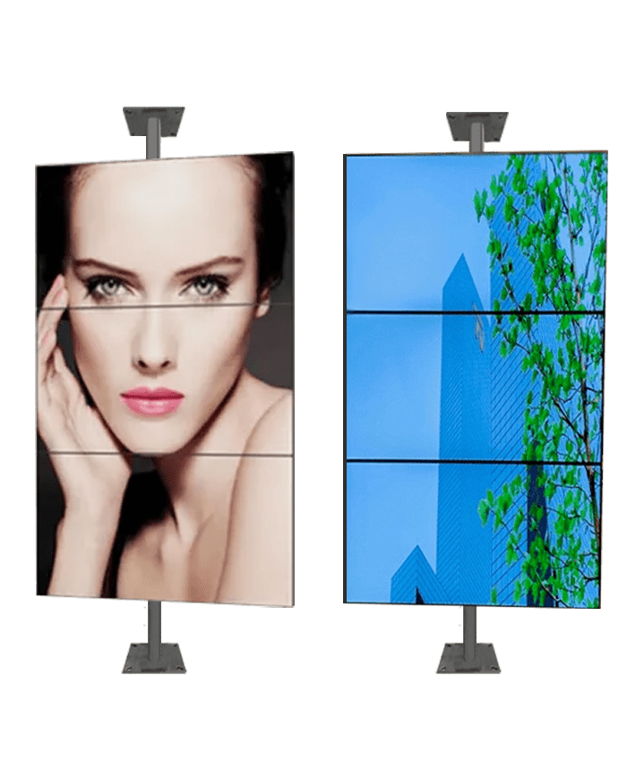 video wall piso-techo 1×3